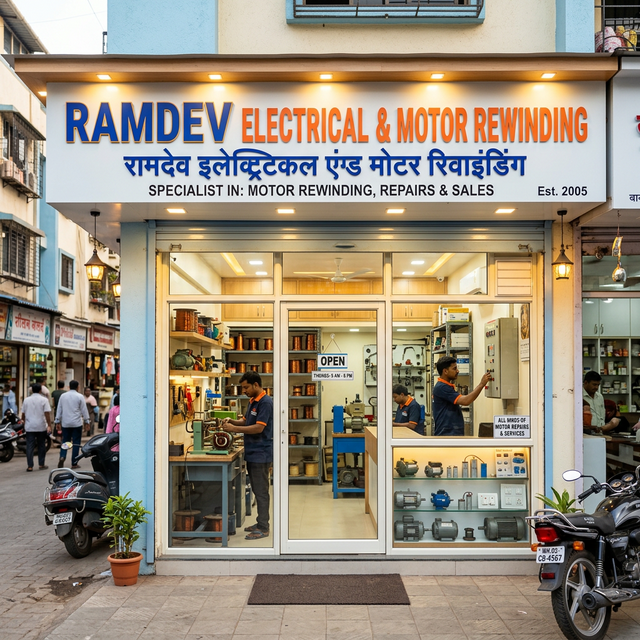 Ramdev Electric Storefront in Surat